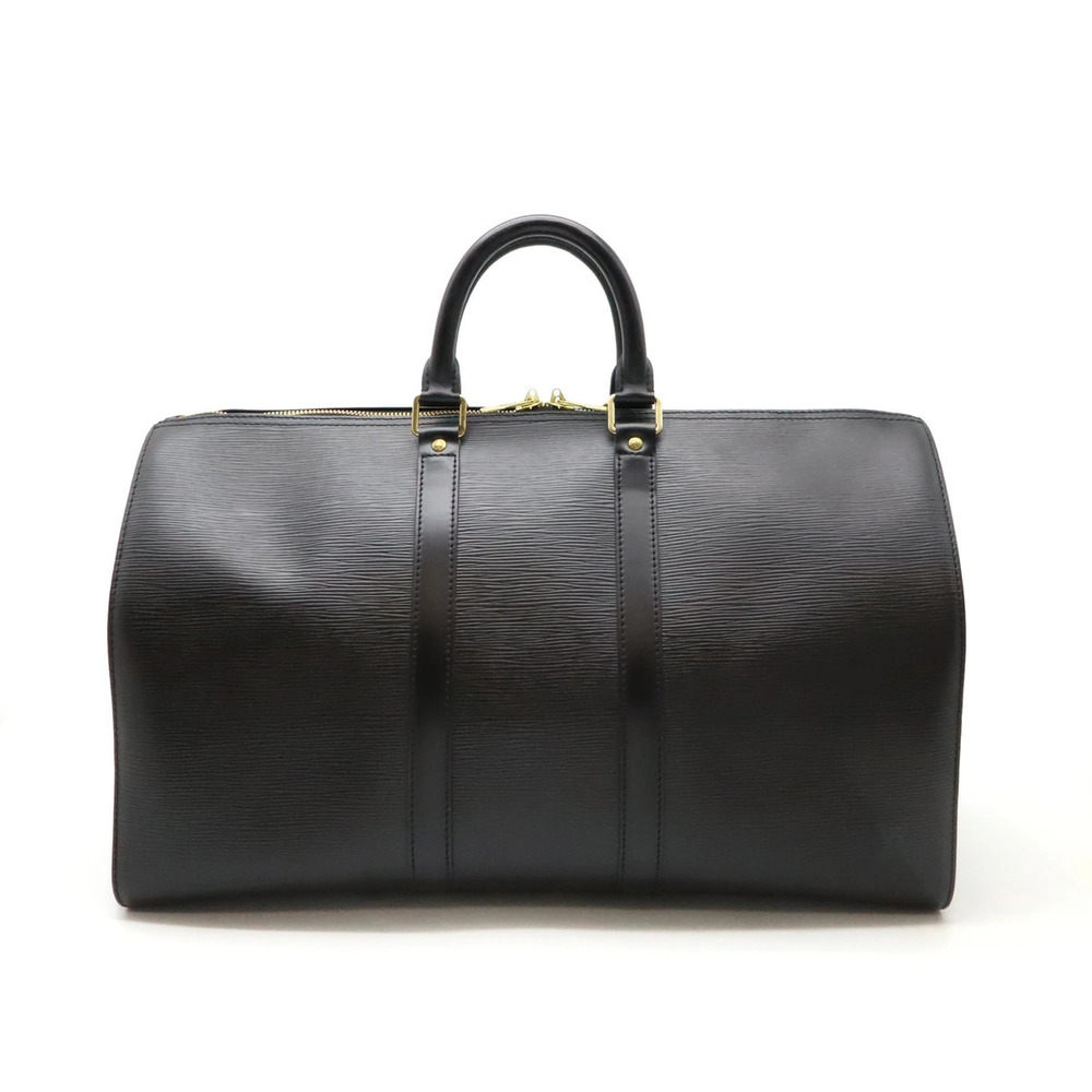LOUIS VUITTON Epi Keepall Boston Bag Travel Noir Black